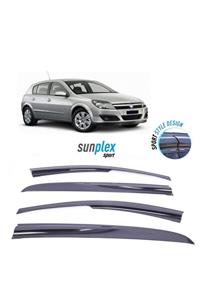 SUNPLEX Opel Astra H 2004-2013 Modeller Uyumlu Cam Rüzgarlığı (mugen) 4 Prç. 1.sınıf Kalite