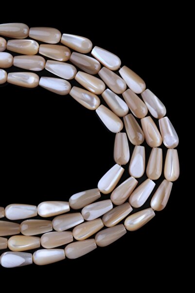 Dünya Doğal Taş Σειρά πέτρας από μαργαριτάρι 6x12 mm Drop Cut - Dz3977