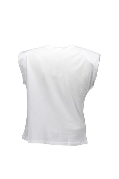 Collezione Relaxed Cut White T-shirt - Padded Shoulders