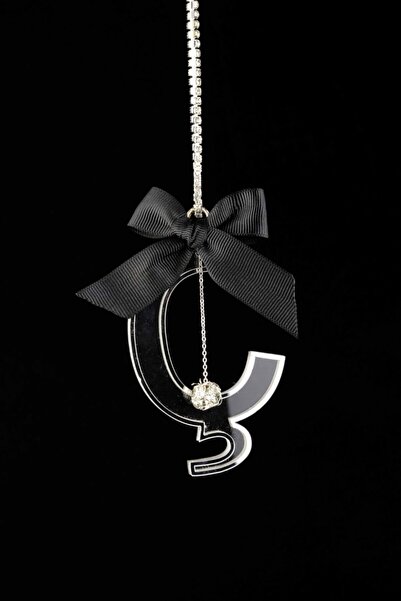 TASARIM ARABAM ATİKE ELİF AKIN زخرفة فضية شفافة للرؤية الخلفية حرف C