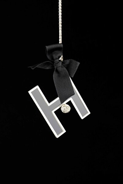 TASARIM ARABAM ATİKE ELİF AKIN زخرفة فضية شفافة للرؤية الخلفية حرف H