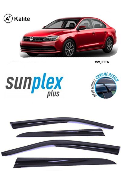 SUNPLEX Vw Jetta 2010-2017 Modeller Için Cam Rüzgarlığı (mugen) 4 Prç. 1.sınıf Kalite