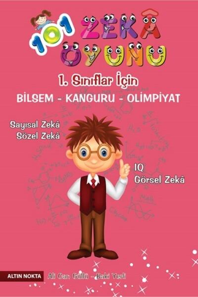 Altın Nokta Yayınları - 1. Sınıf 101 Zeka Oyunu Bilsem - Kanguru - Olimpiyat Kitabı