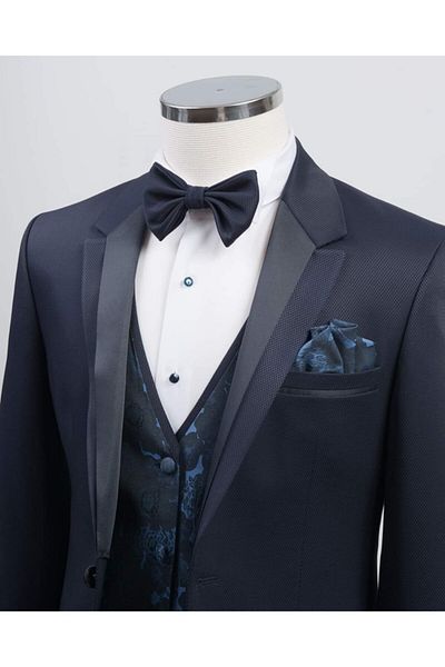 ADİMO Costum de mire Slimfit pentru bărbați cu vestă