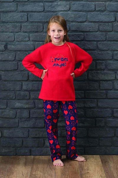 Blackspade 6138 Winter Girls' First Class Polar Pajama Set