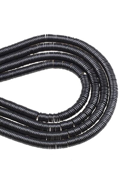 Dünya Doğal Taş 6x1 mm șir de piatră de hematit cu șaibe - Dz3805