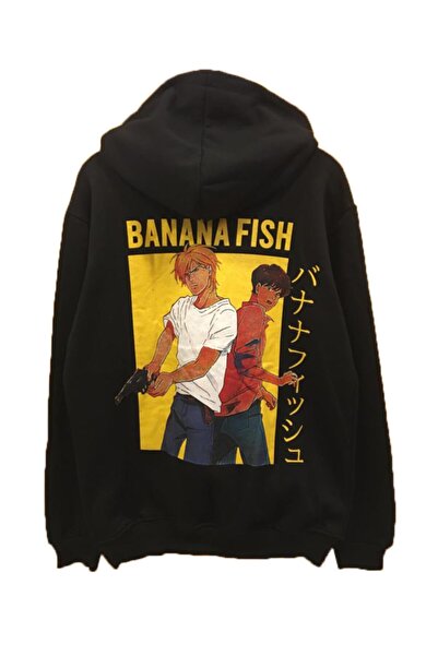 Olympus plus Hanorac supradimensionat cu glugă unisex Anime Banana Fish Ash Eiji