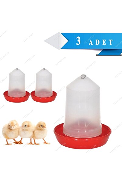 Endiket Civciv Başlangıç Suluğu 750ml 19cm Suluk 3 Adet Güvercin Bıldırcın Su...