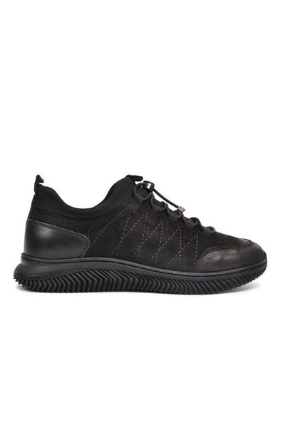 Pierre Cardin Black Nubuck Genuine Leather Casual Shoes