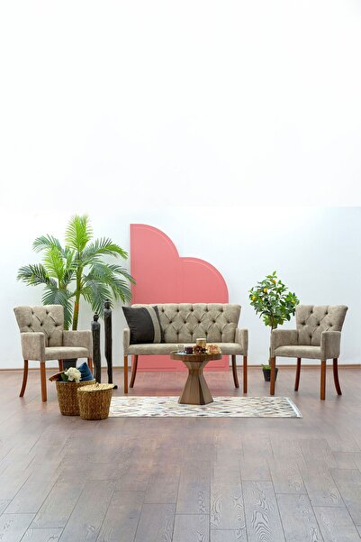 İskeletsan Aroma Çay Seti Gri 2+1+1