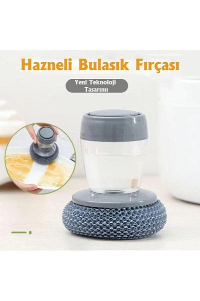 TechnoSmart Dishwashing Sponge with Detergent Tank Practical Cleaning Sponge Bathroom Sink