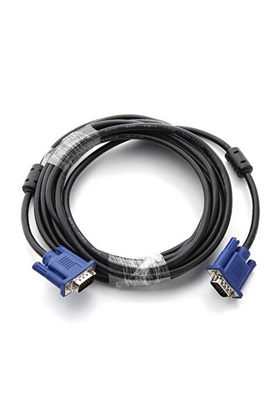 ATAELEKTRONİK 10 Metre 10m Çift Taraflı Vga Kablo Laptop Bilgisayar Kasa Aras...