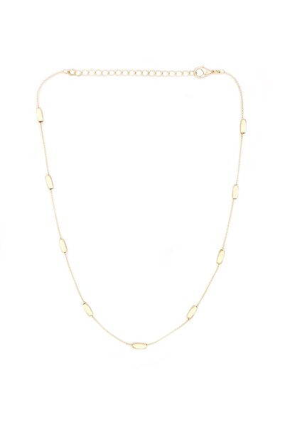 FORIVIA ACCESSORIES Gümüş, Tekli Ince Tasarım Kolye