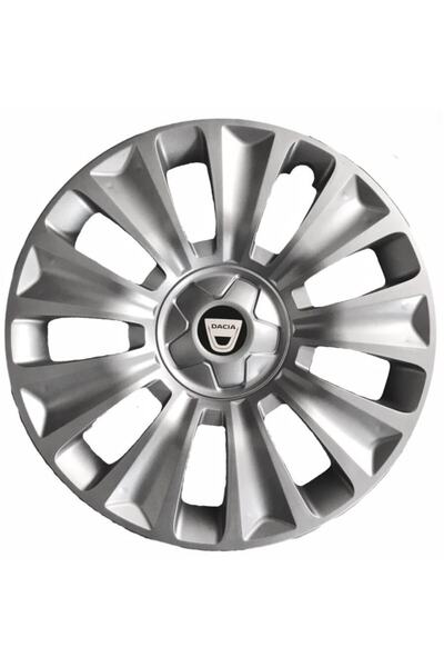 Cartex Dacia Dokker 15'' Inç Gri 4lü Set Jant Kapağı Çelik Görünümlü