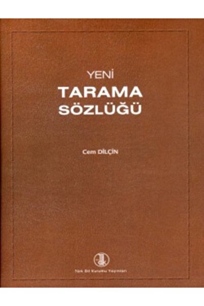 Türk Dil Kurumu Yayınları Yeni Tarama Sözlüğü Cem Dilçin Tdk