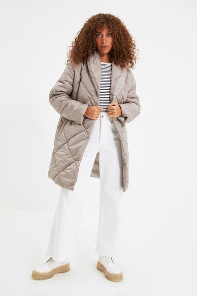 Trendyol Collection Winterjacke - Grau - Puffer