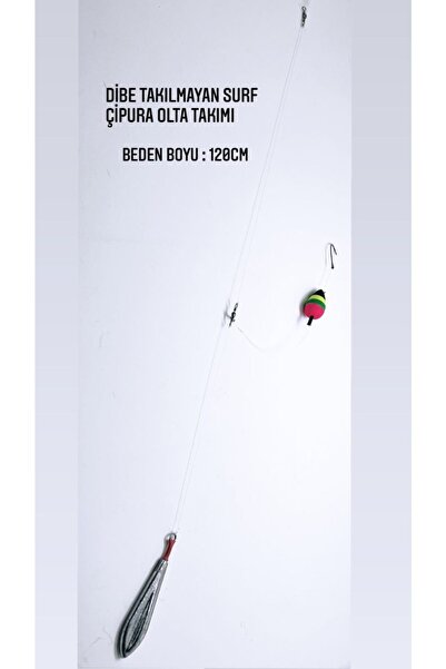 Fudo Takılmayan Dip Surf Çipura Olta Takımı 40gr