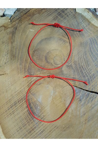 tutu tasarım alaçatı Red Rope Bracelet 2 Pieces