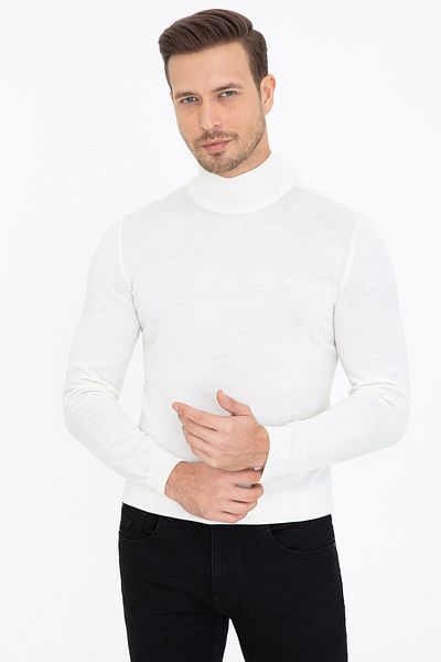Cacharel Ecrufarbener Herrenpullover G051SZ0TK.0001260078