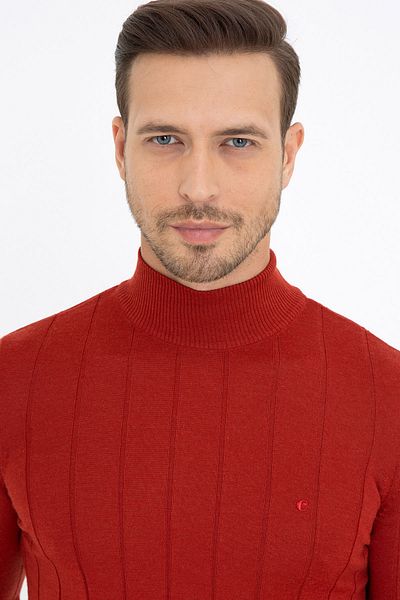 Cacharel Ziegelroter Herrenpullover G051SZ0TK.0001281437