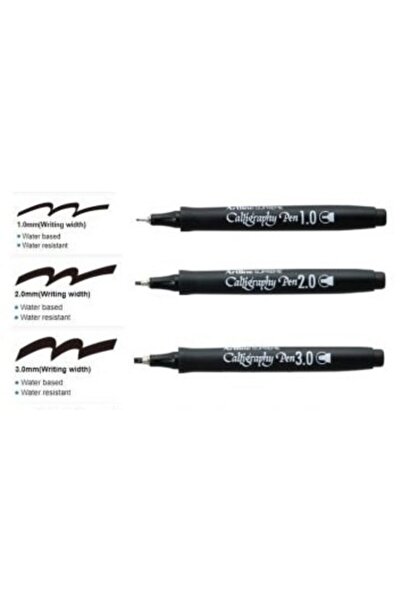 artline Ergoline Kaligrafi Kalemi 1.0 - 2.0 -3.0 ( 3 Adet St )