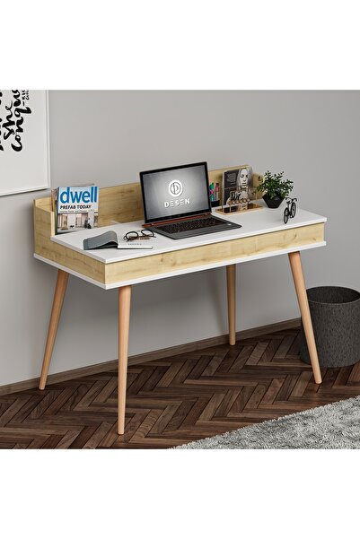 Betroya Wendy Çalışma Masası - Meşe / Beyaz