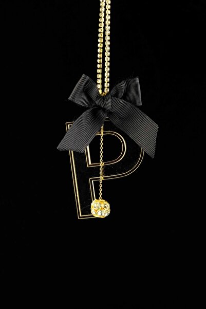 TASARIM ARABAM ATİKE ELİF AKIN زخرفة الرؤية الخلفية الشفافة باللون الذهبي حرف P