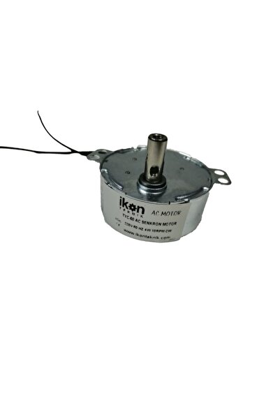 AC SENKRON MOTOR TYC 50 4 Watt 10 RPM CW TEK YÖN ŞÖMİNE MOTORU