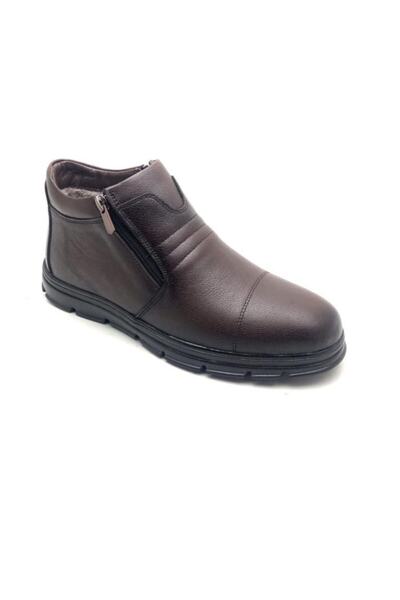 Derilax Ανδρικές μπότες από γνήσιο δέρμα Cold Proof Shearling