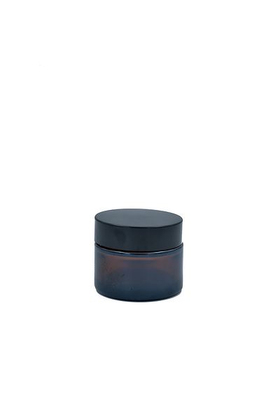 parlakcam 5 Pieces Amber Brown 50ml Glass Cream Jar