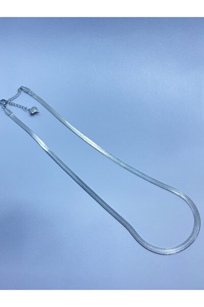 Akadia Life Accessories Italyan Yassı Zincir Çelik Kolye (316l)