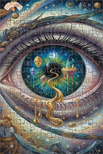 Esranın Dünyası The Universal View of the Eye Oil Painting Lookalike Double-L...