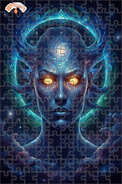 Esranın Dünyası لوحة زيتية بتصميم الروح الكونية، مزدوج الطبقات قطعة من الألغا...