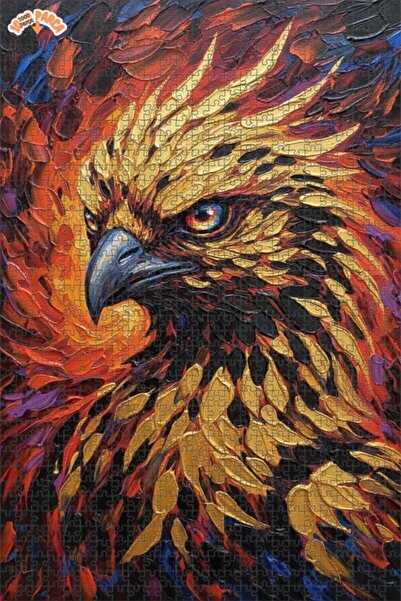 Esranın Dünyası Holy Phoenix Oil Painting Lookalike Art Puzzle 1000 Pieces 70X50