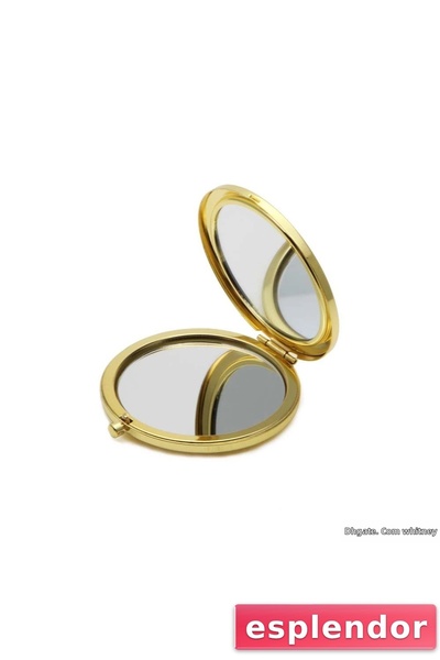 esplendor Portable Metal Pocket Mirror 7X7 cm