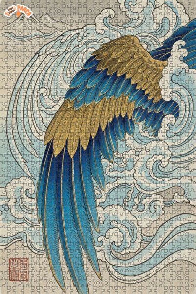 Esranın Dünyası Mystical Sea Wing Wooden Puzzle 1000 Pieces 70X50
