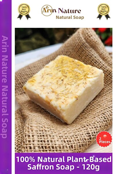 Carlburn # صابون الزعفران العشبي الأصلي 100% طبيعي وذو رائحة جميلة للشعر والو...