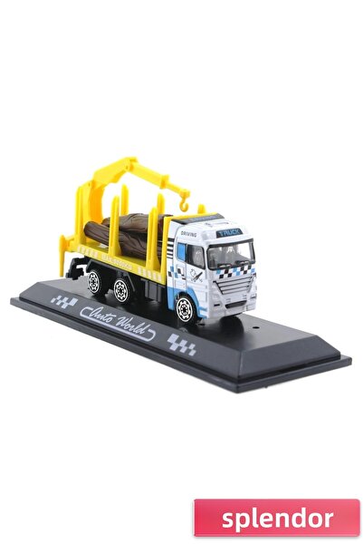 esplendor يموت المصبوب شاحنة خشبية صفراء صغيرة