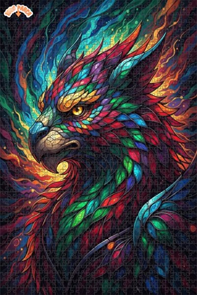 Esranın Dünyası Fabulous Color Spectrum Feathered Creature Oil Painting Look ...