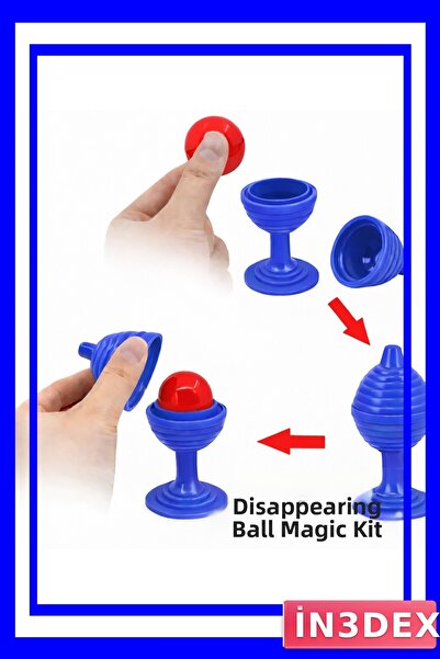 İN3DEX لعبة ممتعة للفوز بالكرة السحرية الزرقاء مقاس 7 سم