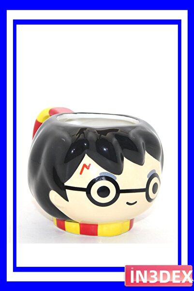 İN3DEX كوب من البورسلين بتصميم هاري بوتر على شكل شخصية ثلاثية الأبعاد