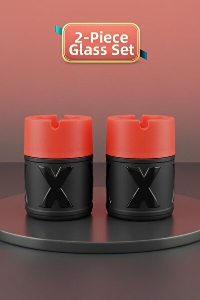 LE PARİS Σετ 2 τασάκια X |   Τασάκι τσιγάρων χωρίς καπνό με γυάλινη θήκη και ...