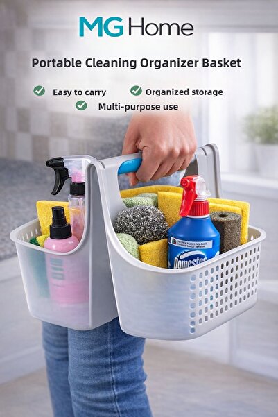 VENON Bathroom Organizer with Storage Basket 💚   Cleaning Supplies Shower Ki...