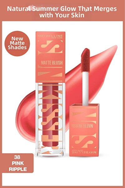 Maybelline New York Sunkisser Hazy Matte Likit Allık - 38 Pink Ripple