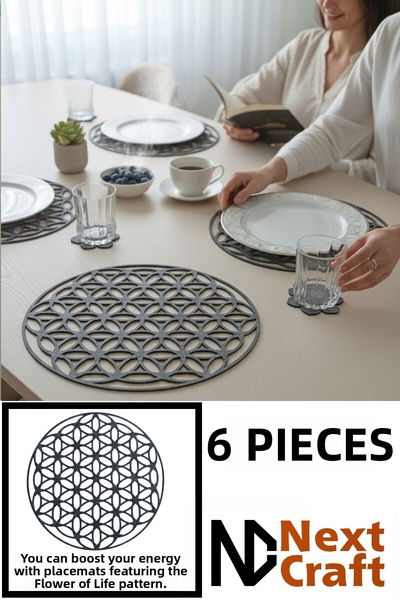 Next Craft Supla Placemat Felt 34 cm Plate Pan Pot Mat Tableware Service Pres...