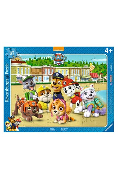 RAVENSBURGER 37 Parçalı Büyük Çerçeveli Paw Patrol Puzzle Renkli 3+