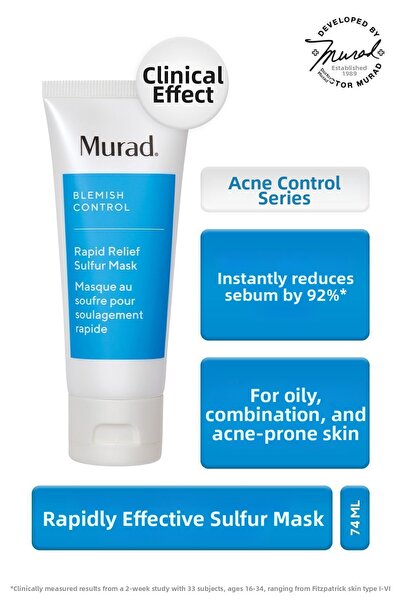 Murad Blemish Control Sülfürlü Hızlı Etkili Akne Karşıtı Maske 75 ml