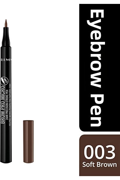 Rimmel Brow Pro Micro 24HR Hassas-İnme Kalemi - 003 - Yumuşak Kahverengi, 1ml