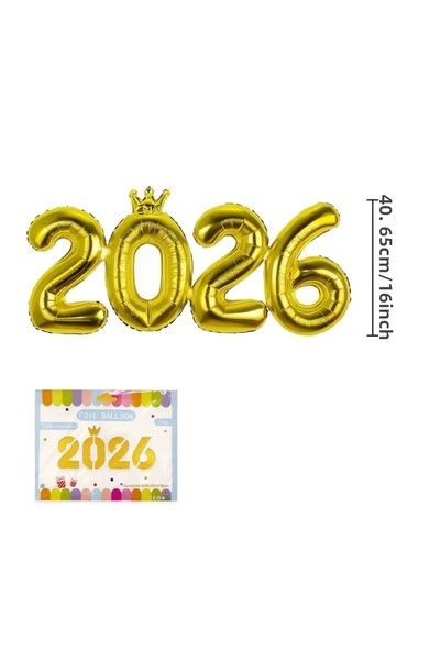arredamento 2026 New Year Balloon Party Balloon Large Size Gold