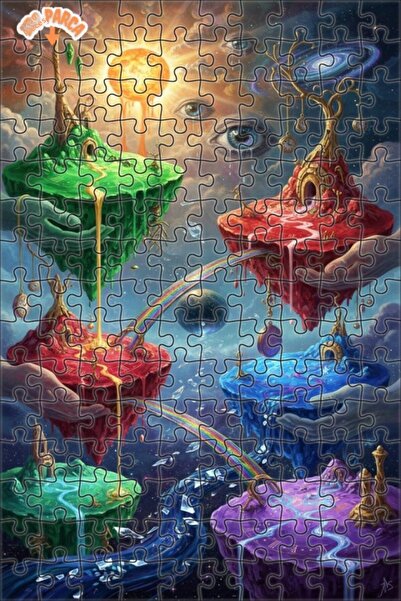 Esranın Dünyası Dreamland Rainbow Bridges Double-Layer Framed Wooden Puzzle 1...